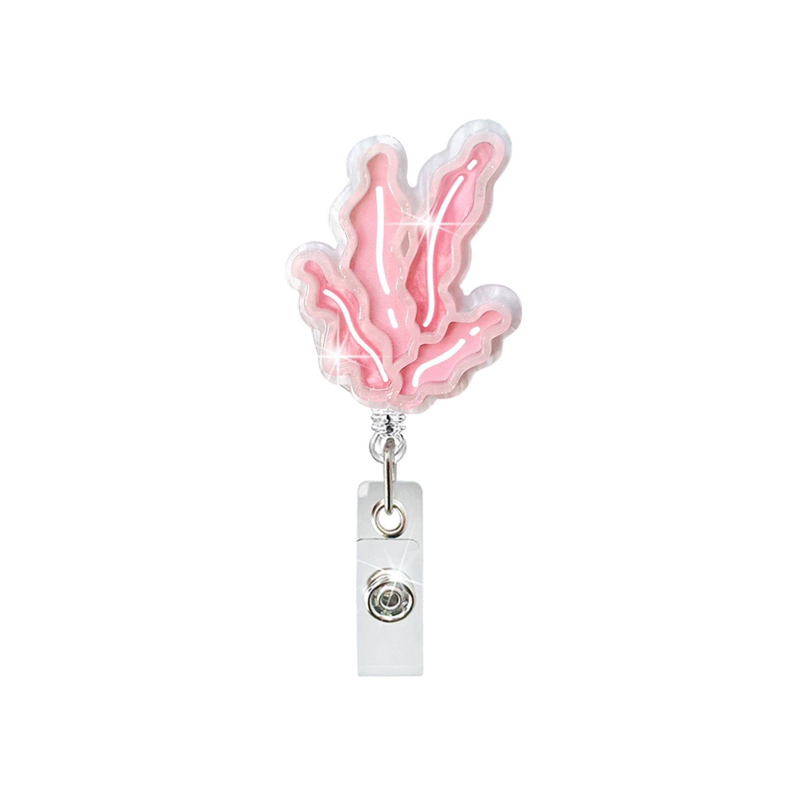 Wholesale Protect Marine Life Dolphin Jellyfish Coral Retractable Badge Keychain